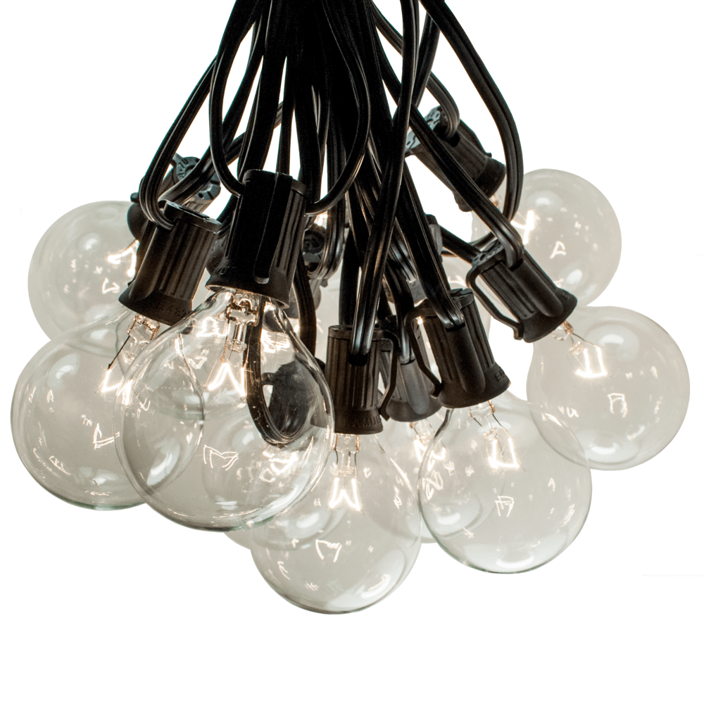 G50 Clear String Light Sets With Black Wire Hometown Evolution Inc 