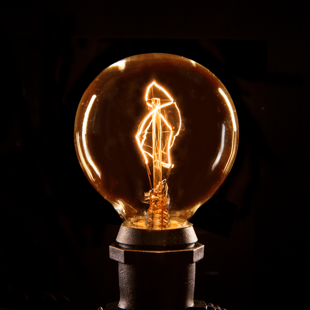 G50 Zig Zag Edison Commercial String Light Sets with Black Wire